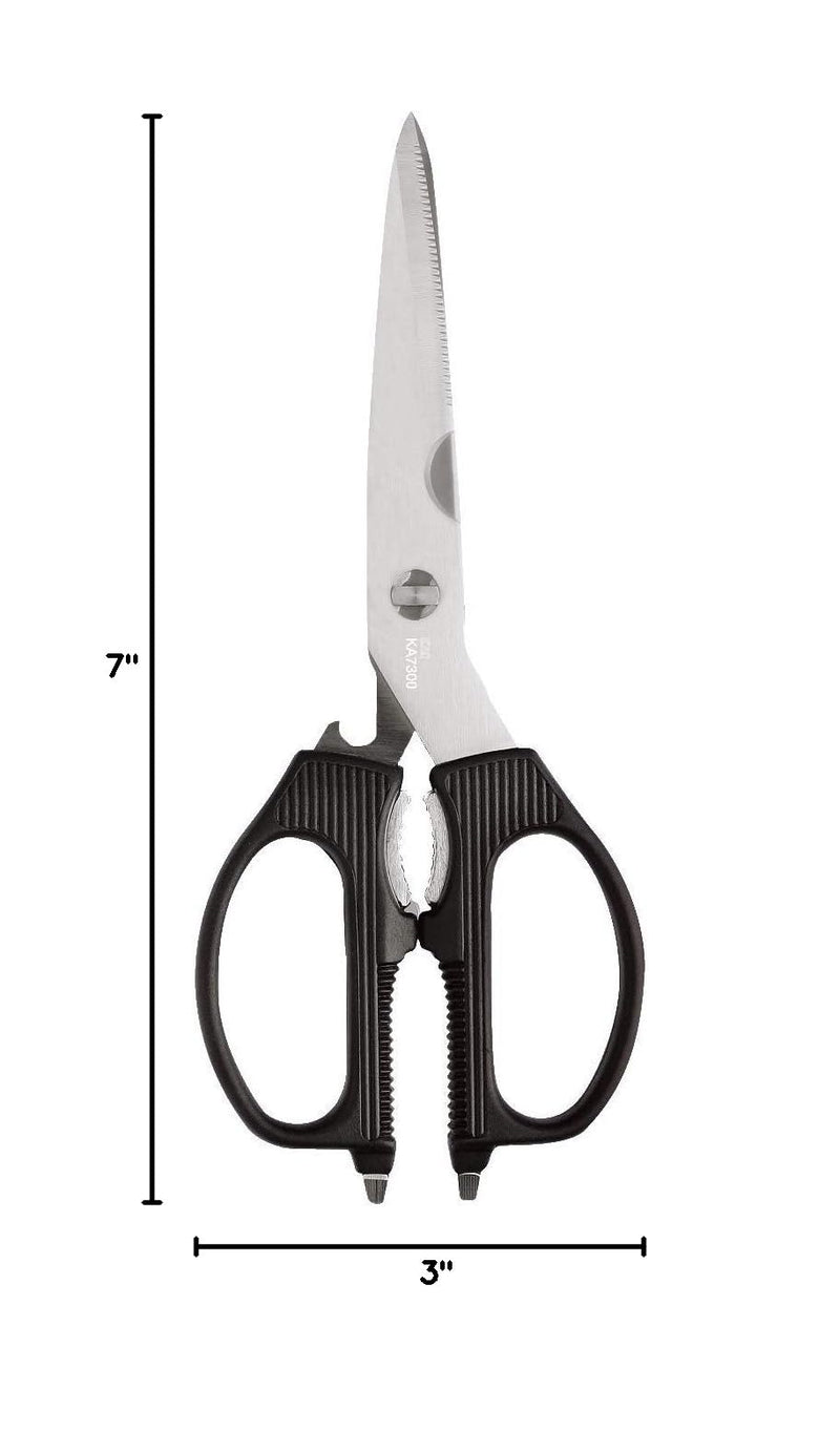 Kai Multi Purpose Shears, Heavy Duty Cooking Scissors, Durable 420J2 Stainless Steel, Blades Separate for Easy Cleaning, Kitchen Shears for Professional and Home Chefs