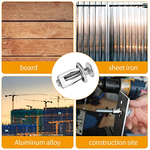 10 Pieces Metal Cavity Fixing Door Anchor for 0-5mm Door - Extra Short Hollow Wall Anchors for Aluminium Cladding, Steel Pipe, Iron Sheet, Plastic Sheet (12 * 18MM) 0.24 * 1 Inches (Pack of 2) 12*18MM (Pack of 2)