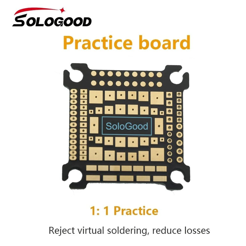 SoloGood 3Pcs Soldering Practice Board with 45mm solder wire Flight controller ESC Soldering Practice for FPV Beginner