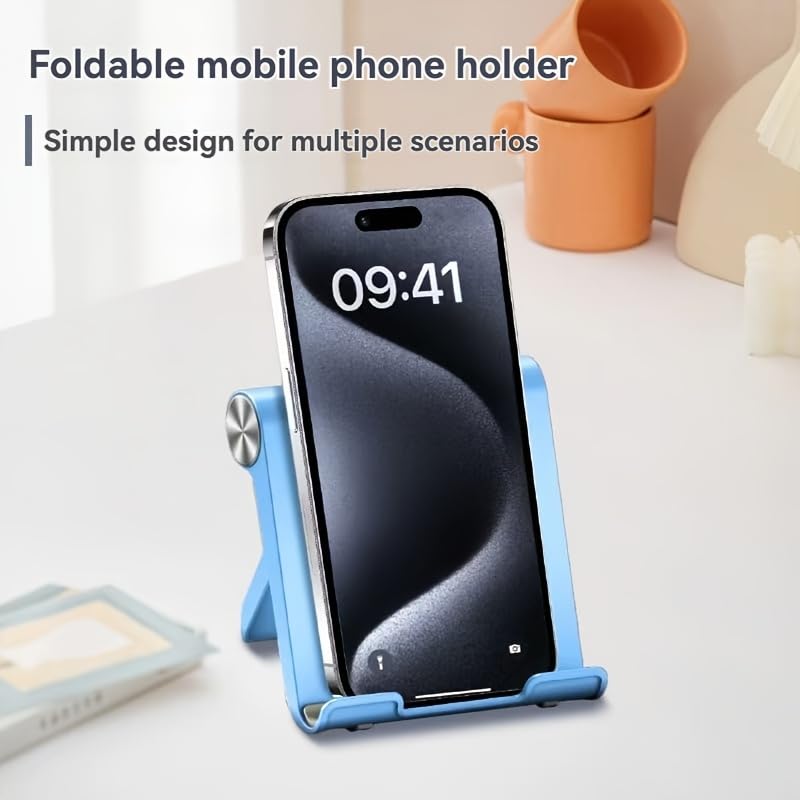 Cell Phone Stand,Portable Foldable Phone Stand, Suitable for Smartphones and Tablets Black