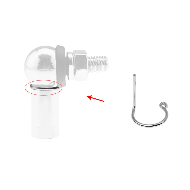 SING F LTD 8pcs Ball Joint Spring Clip for M6 Rod End Ball Bearing Replacement Linkage Rod Ball Socket Joint Springs for Ball Joint Gas Strut End
