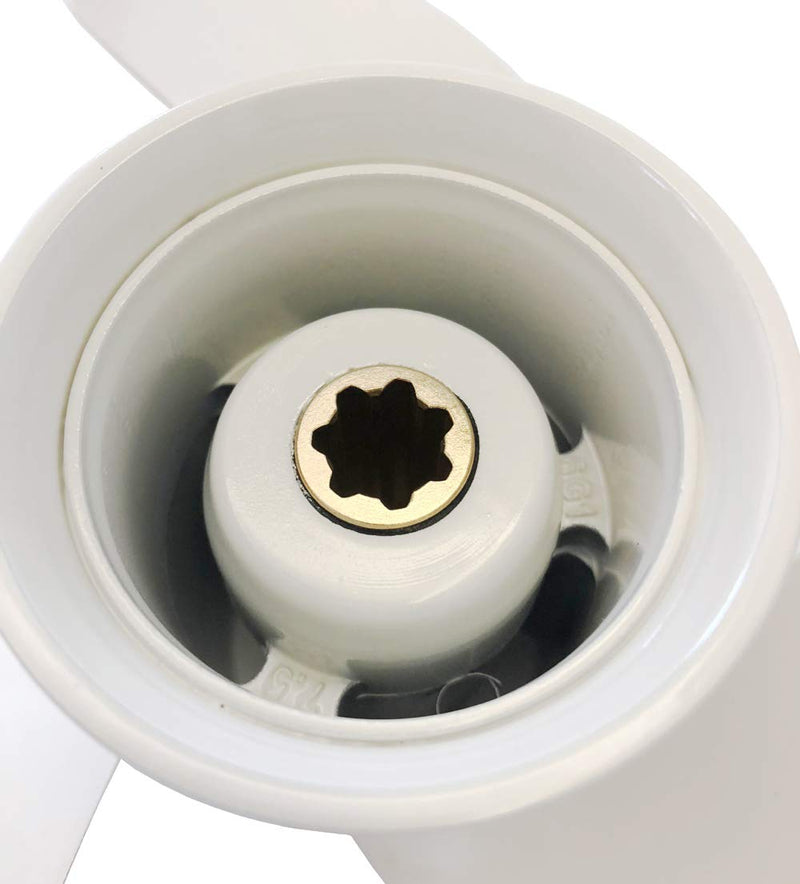Boat Propeller 8 1/2x8 1/2 -N for Yamaha 6hp 8hp 9.9hp F6 F8 F9.9/ Outboard Propeller for Yamaha 2/4-stroke Engine 6G1-45941-00-EL 8.5x8.5