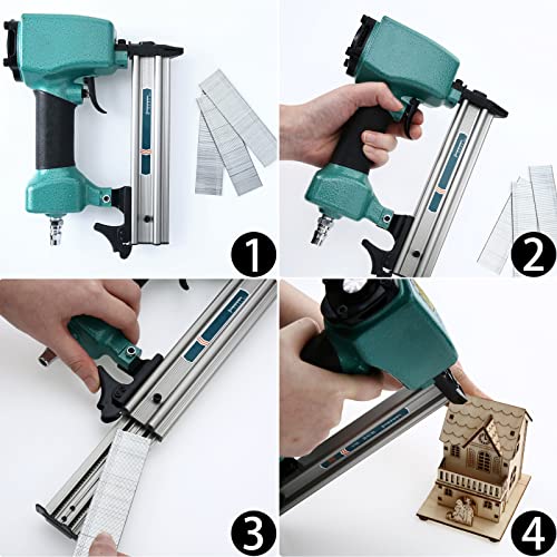 Ripeng 2000 Pcs 18 Gauge Brad Nails, 4 Sizes (5/8", 3/4", 1", 1-1/4")