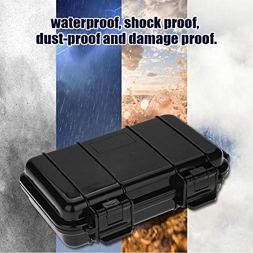 SEIWEI Outdoor Sealed Waterproof Safety Case Plastic Tool Dry Storage Box For Electronic Equipment Camping Outdoor Tool - Professional Waterproof Box(C), Black (MMZ-HA5272C-RT) C