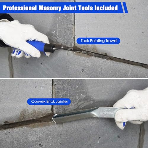 22PCS Tile Grout Masonry Mortar Bag and Brick Jointing Tool Kit Pointing Tool with 20PCS Grout Bags 22