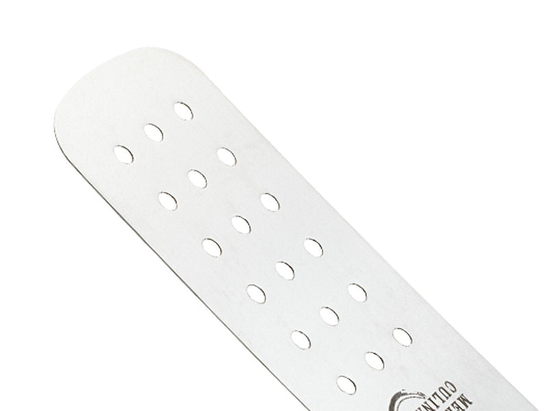 Mercer Culinary Praxis Rosewood Handle Perforated Turner, 8 Inch x 3 Inch