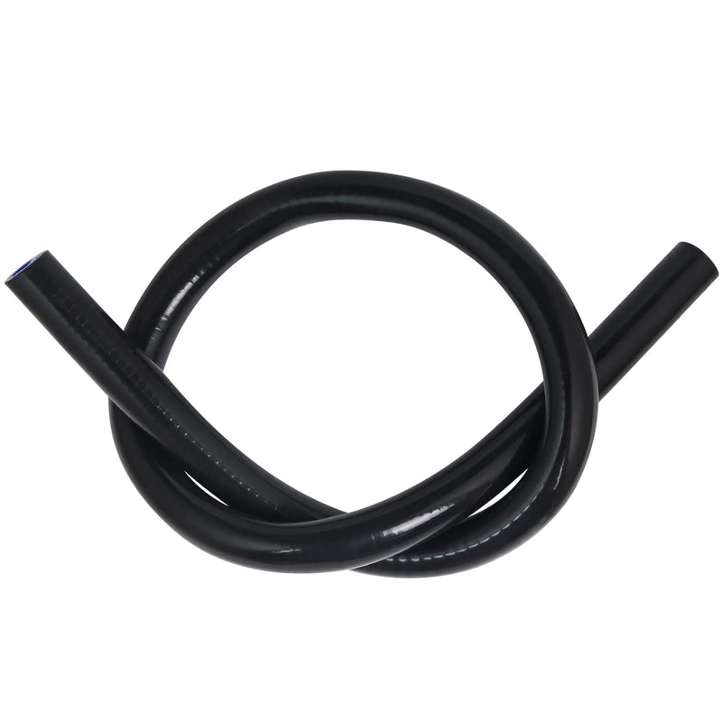 KDP 1/4"X5FT(ID:6MM) 1.5 M Silicone Heater Hose Coolant Radiator Vacuum Line, 1ply Reinforced 4MM Thick, Max Temperature Rating 350F Work Pressure 100 psi+ Mutiple Use for Air and Water