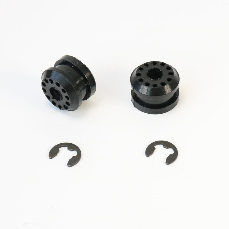 2PCS Transfer Case Shift Linkage Bushing with E-clips Fit for Dodge Ram 1500 2500 3500 4X4 Shifter Linkage Control Lever Bushing Grommet Kit 68078974AA 68078975AA