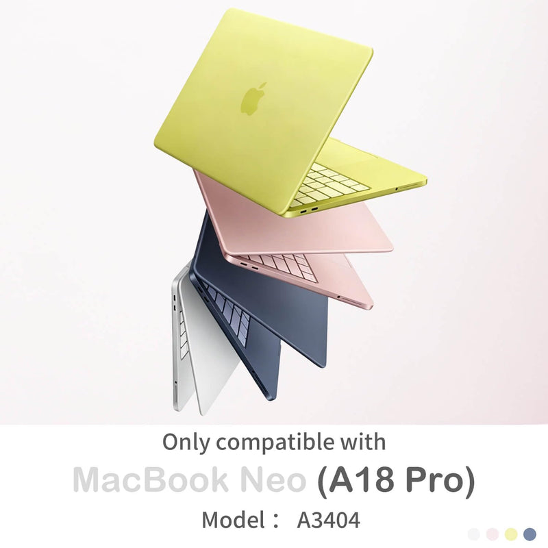 Feams for MacBook Neo 13 Inch Case 2026 A3404, Stylish Protective Clear Case Hard Shell Transparent Cover for MacBook Neo 13 Inch 2026 (A18 Pro Chip) with Keyboard Cover, Colorful Polka Dot