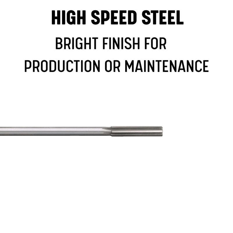 Drill America - DWRRTS1INCH 1" High Speed Steel Taper Shank Straight Flute Chucking Reamer, DWR Series 1 in