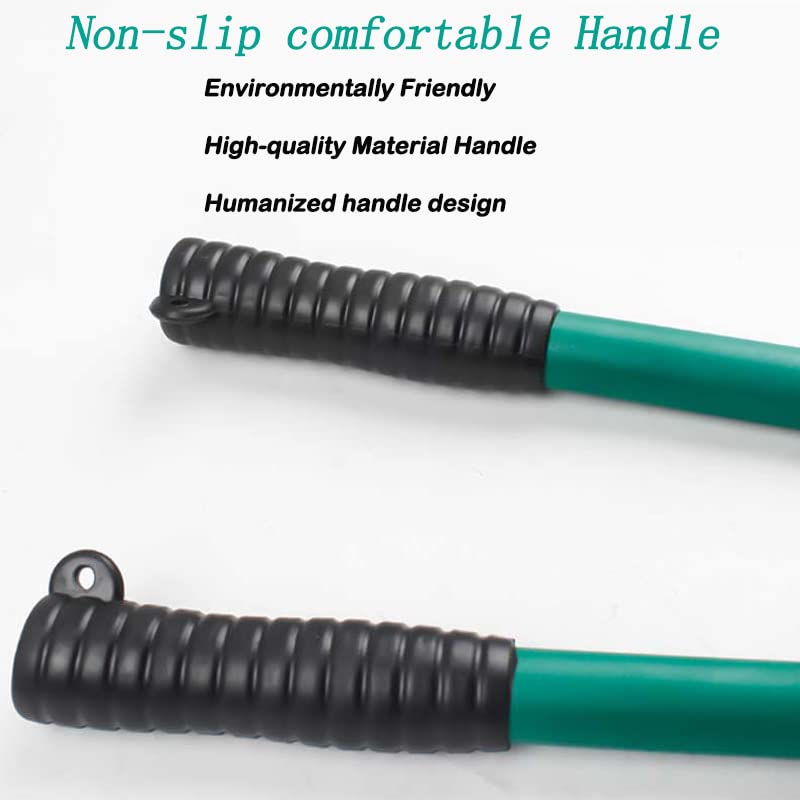 Steel Cable Cutters，24 Inch Stainless Steel Wire Rope Cutter Cuts Up to 3/8" for stainless steel rope, bike brake cable, railing cable (Green-24inch) Green-24inch