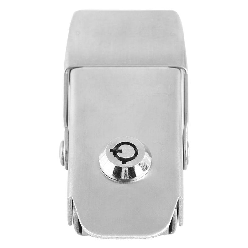Stainless Steel Spring Toggle Latch Hasp Clamp Cabinet Locking Tool Hardware with Two Keys,Hasp Lock - Twist Knob Keyed Locking Hasp for Small Doors, Cabinets and More