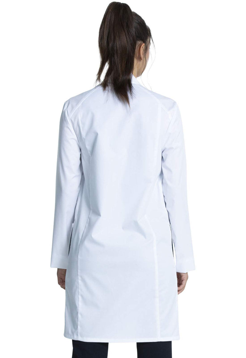 Cherokee Lab Coat for Men or Women with 3 Pockets and Center back length 38" CK460 Standard Size 38" Large White