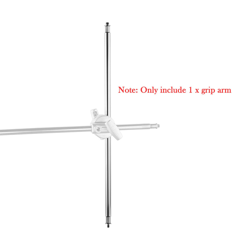 Selens 49 inch Extension Grip Crossbar Arm with 1/4" & 3/8" Screw Thread for C-Stand Reflector Flags and Other Studio Video Photography Devices