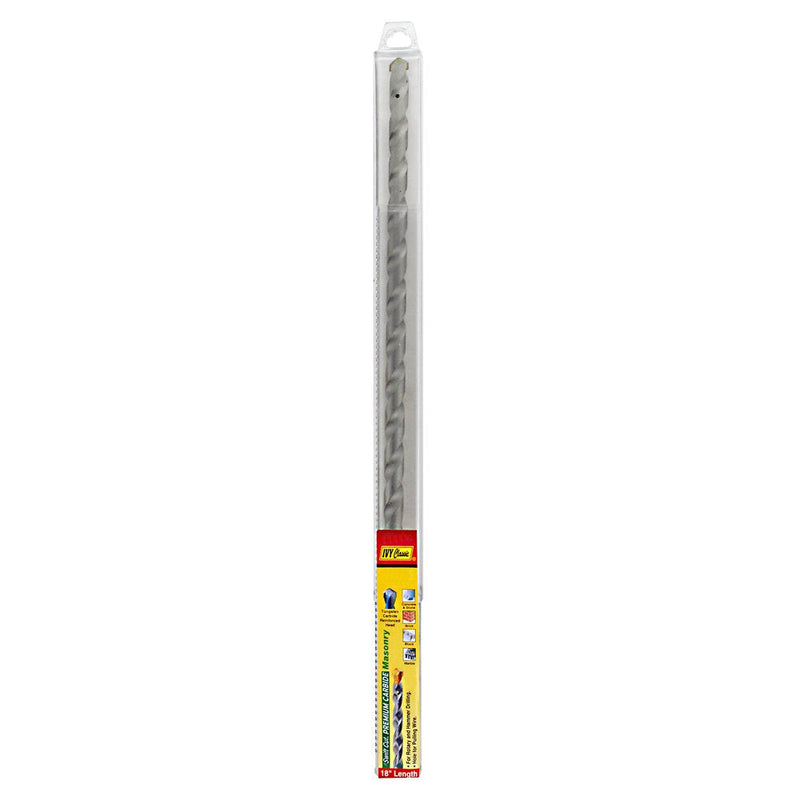 IVY Classic 10353 3/8 x 18-Inch Premium Carbide Masonry Drill Bit, 1/Card 3/8 x 18", 1/Pack