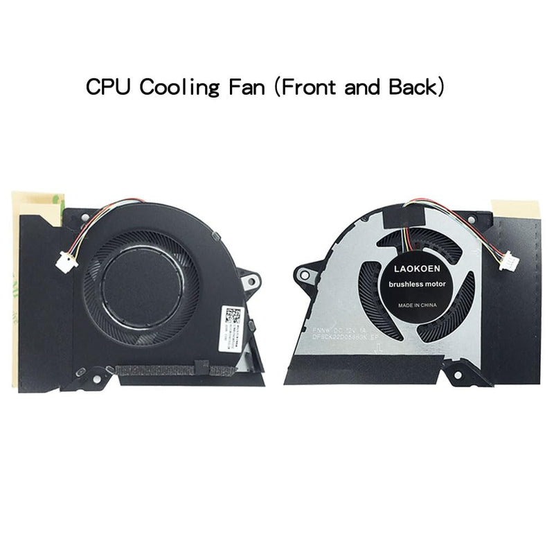 New Replacement Cooling Fans for ASUS Rog Zephyrus G14 GA401I GA401IV GA401Q GA401QC GA401QE GA401QH GA401QM GA401QEC Laptop P/N: DFSCK221151818 FNNX DFSCK22D05883K FNNW FMBB FMBC DC12V