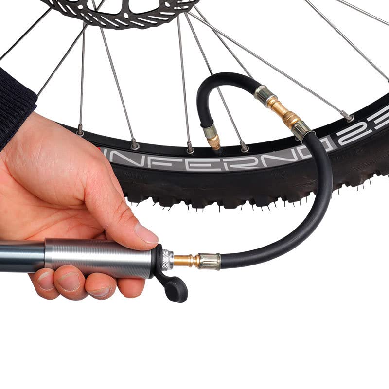 5 Pack Tire Valve Extension, 2Pcs 8.25 Inch Flexible Valve Stem Extenders with Brass 45 90 135 Multi Degree Schrader Tire Valve Stem Extension Adaptor Compatible for RV Bike Motorcycle Car (Black1) Black1