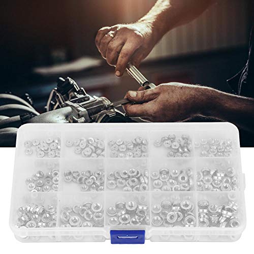 300PCS Pressure Riveting Nut, M2/M2.5/M3/M4/M5 Self-Clinching Nuts, Types S Metric Thin Plates PEM Rivet Nut, Metal Fastener Tool