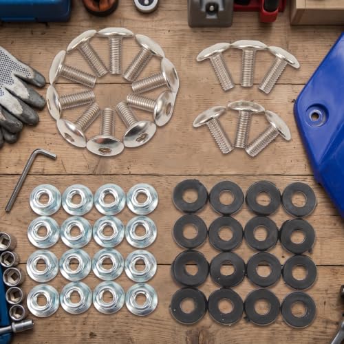 M6 Fastener Kit 16 Sets, ATV Quad Mudguard Bolts