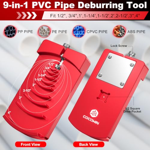PVC Pipe Deburring Tool for External & Internal Chamfer, PVC Pipe Cutter