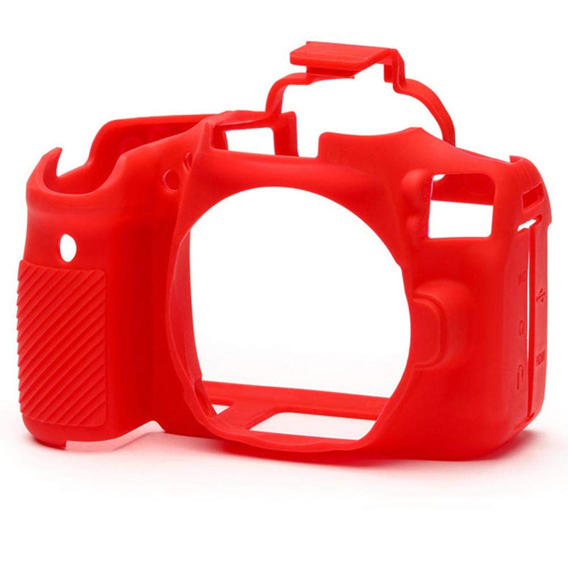easyCover Silicone Protection Cover for Canon 90D Camera, Red