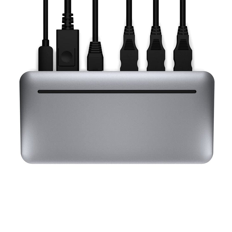 Brydge Stone II USB Hub Docking Station | Compatible with MacOS & Windows | Single 4K Display. HDMI Output. USB-C Speeds. 7 Ports | (Space Grey), BRYSTONE2