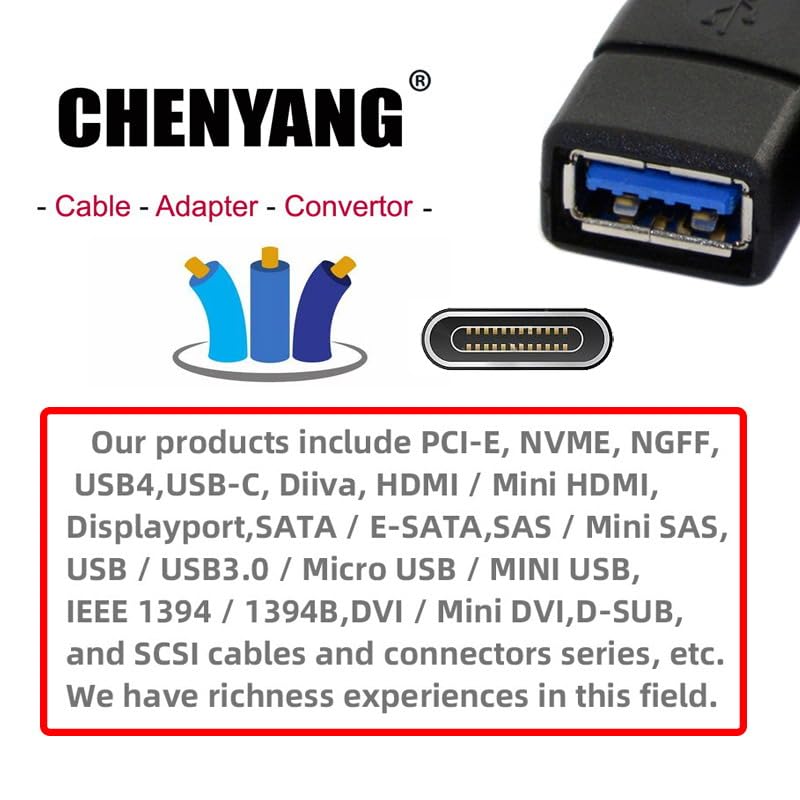 chenyang 7 Port PCI-E 1X to 7 USB 3.0 HUB PCI Express Expansion Card Adapter with 120mm PCI-E Slot Bracket Black 7 Ports