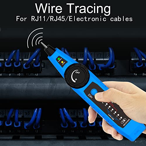 NOYAFA NF-810 Multifunctional Network Cable Tester, Ethernet LAN Network Wire Tracker with LED Light, Network line Scanning, PoE Tester, Network Line Finder for RJ11 RJ45 Cable Tracer,Telephone Line