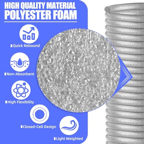 1/2" Diameter x 36' Length Backer Rod Caulk Saver Foam for Cement Caulk, Joints and Gaps and Driveway Crack (Grey) Grey 1/2 Inch x 36 Ft