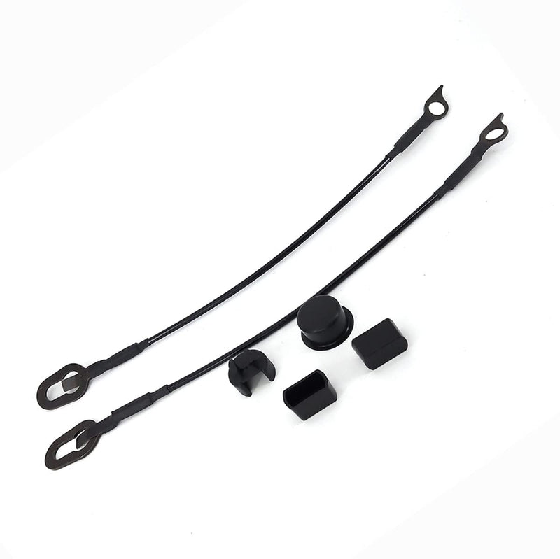 POWERWORKS Pair Tailgate Cable & Hinge Bushing Insert Kit Compatible with for Dodge RAM 1500 2500 3500 Pickup Truck for 55345124AB 55345125AB