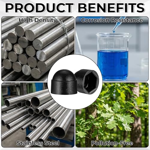 50Pcs Plastic Nut Cover M8×13mm Nut Cap