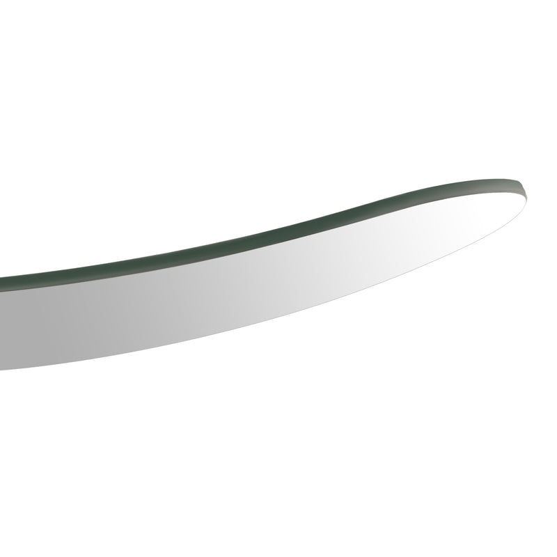 HECASA Hood Mirror Glass Compatible with 2008-2017 Freightliner Cascadia Convex Glass Wide Angle ABS Black Driver or Passenger Side 1 PC