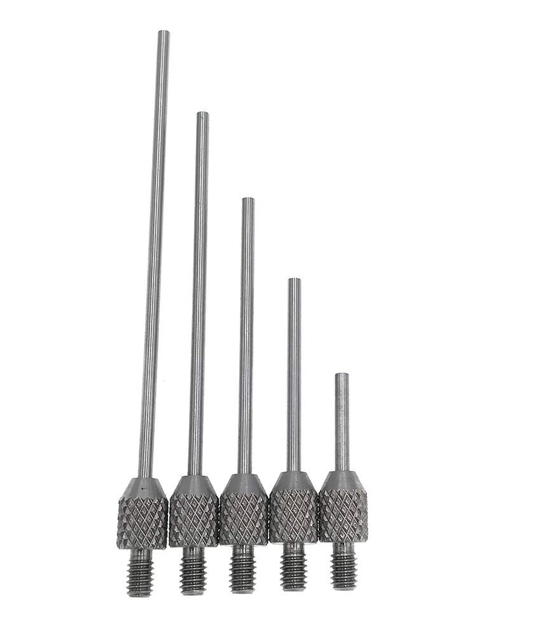 Needle Contact Point Sets for Dial Indicator Depth Gauge 4-48 UNF Thread Shank 1.5mm Diameter 10mm to 50mm Length A SET(Length 10/20/30/40/50mm)