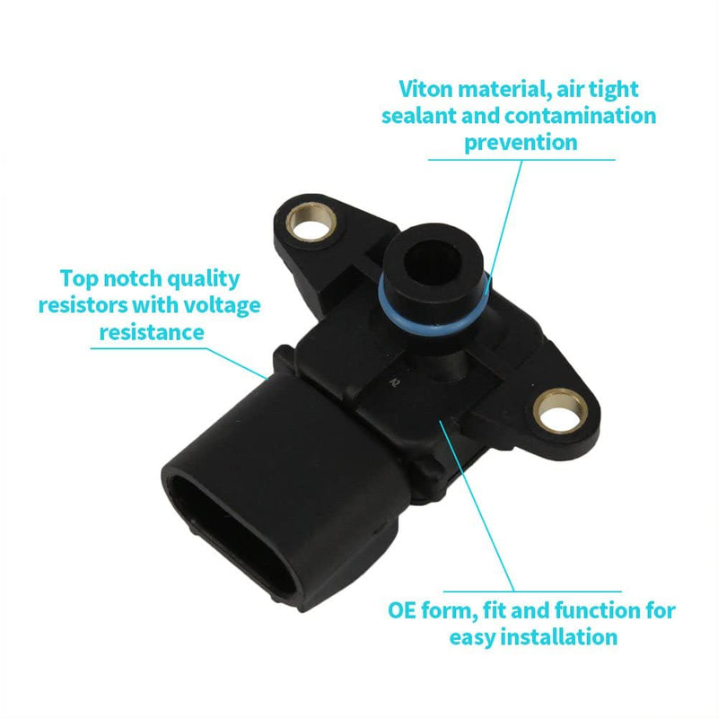 56041018AB 68002763AA 216519 MAP Sensor Fit for Chrysler Town &Country Voyager Dodge Caravan Jeep Grand Cherokee Liberty Wrangler 2001 2002 2003 2004