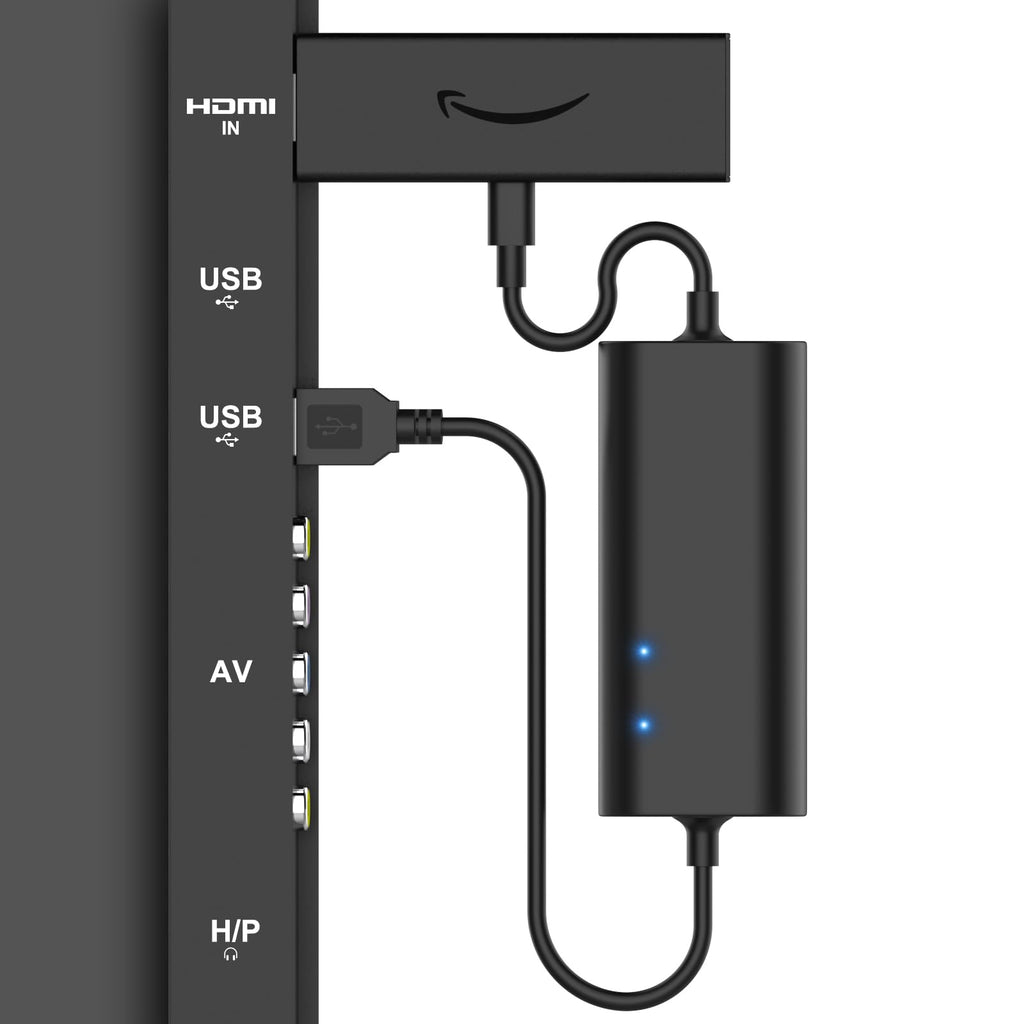 IBERLS for Fire Stick USB Power Cable, Firestick Adapter for Fire TV 4K / Ultra HD/Lite, Power Streaming via TV USB Port (Replaces AC Adapter)