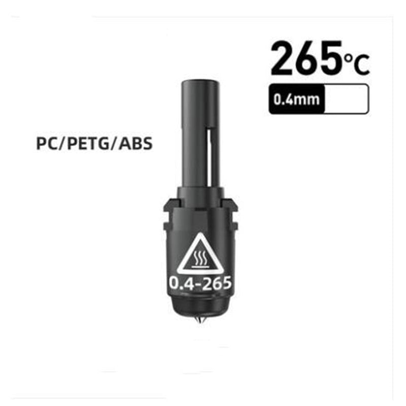 Replacement 0.4mm Nozzle Assembly Hotend Kit 265℃ High Temperature Nozzle for Adventurer 3/4 3D Printer Upgraded Accessory