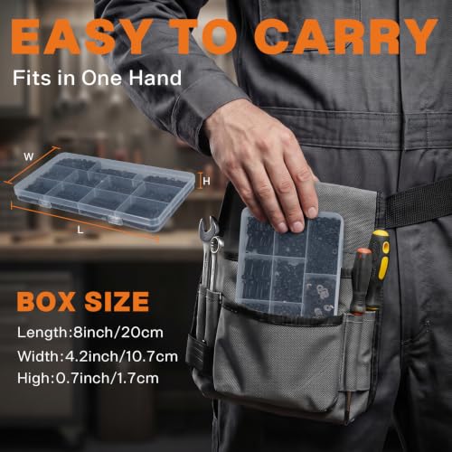 960PCS M3 Socket Head Cap Screw Assortment Kit, 6-30mm M3 960pcs Hex Head