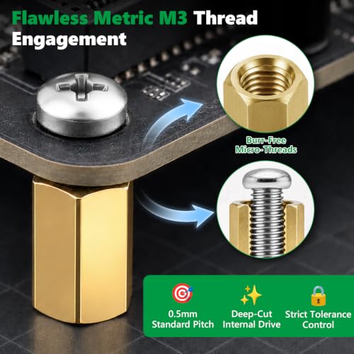 696PCS M3 Brass and Nylon Motherboard Standoffs Kit 696PCS M3
