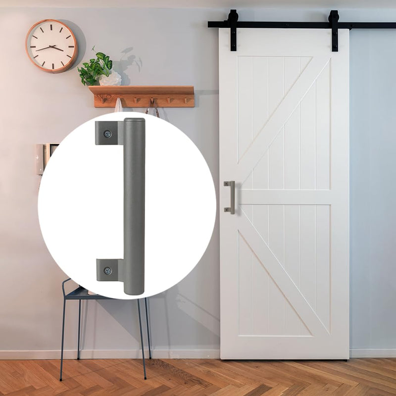 2-Piece Sliding Door Handle 8-inch Aluminum Alloy Material is Applicable to The Replacement of Patio Door Glass Door and Some Old Door Handles, which is Easy to Install Gray
