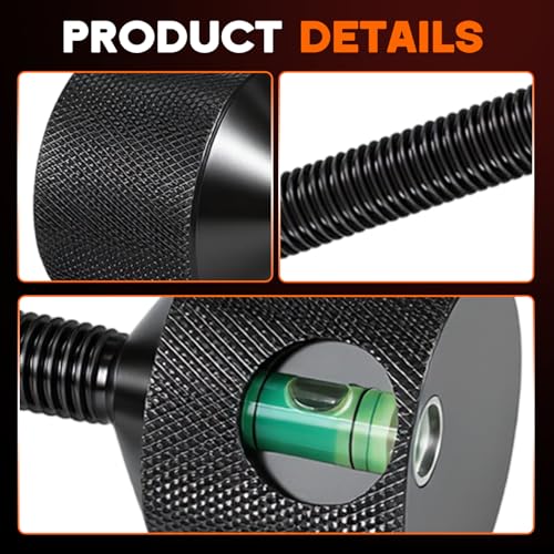 Two Hole Pins with Built-in Level,1-1/8" & 1-5/8" Aluminum, Detachable Flange Alignment Tool for Pipe Fitter Welding