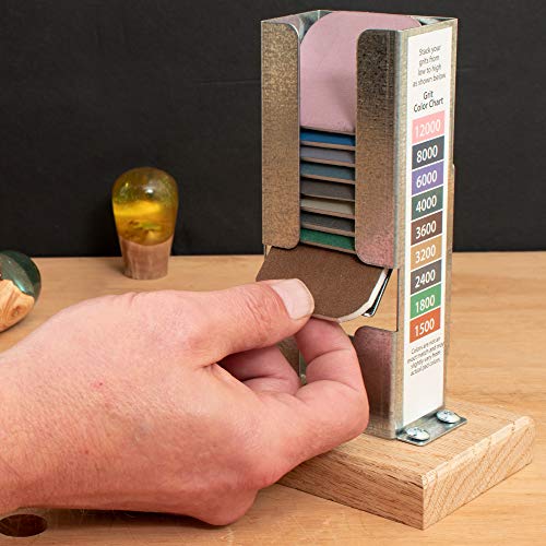 2 inch by 2 inch Micro-Mesh Soft Touch Sanding Pads and Steel Dispenser