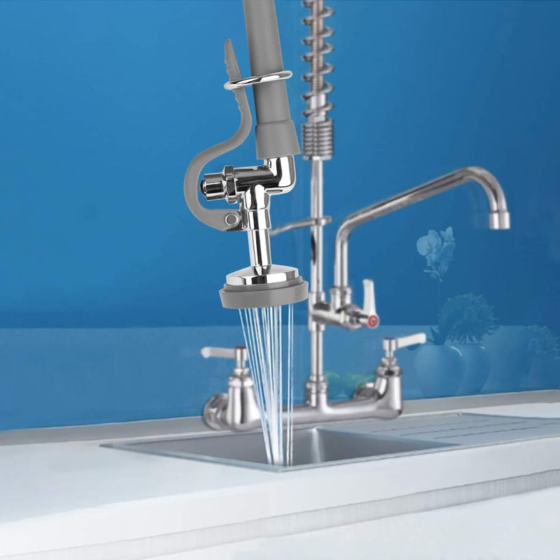 Pre Rinse Sprayer Valve Fits for T&S Brass Spray Valve Replace B-0107, High-Pressure Commercial Pre Rinse Spray Head Dish Sprayer Replacement Kit for Restaurant Industrial Faucets
