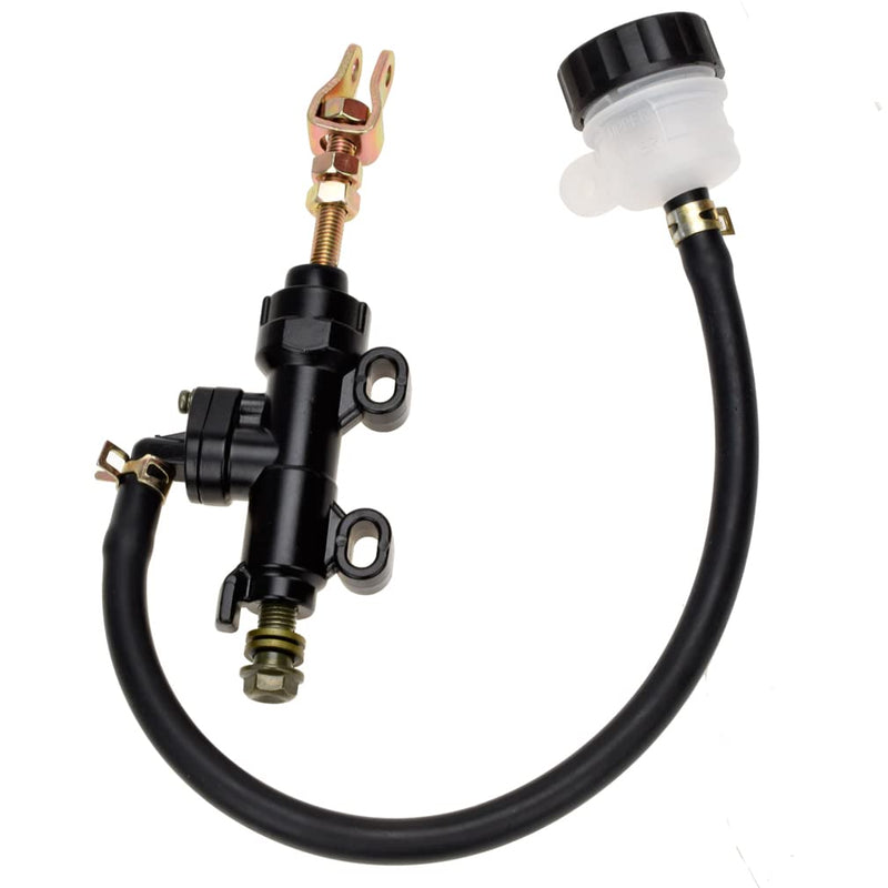 HIAORS Rear Brake Master Cylinder Reservoir Replacement for Yerf Dog GX150 150cc 3206 4206 3209 Coleman KT196 Go Kart ATC-250R Chinese 70cc 90cc 110cc 125cc Quad 4 Wheeler Pit Dirt Bike Parts Black