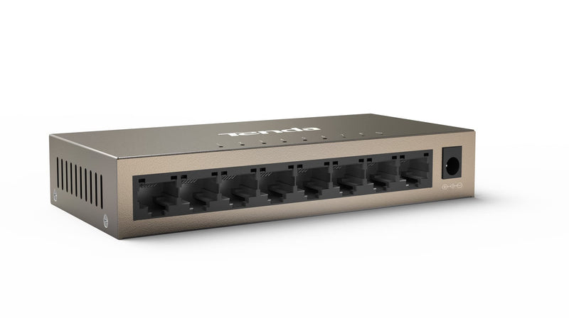 Tenda 8 Port Gigabit Switch, Unmanaged Network Switch, Ethernet Switch, Office Ethernet Splitter, Internet Switch, Home Network Hub, Plug-and-Play, Silent Operation, Desktop or Wall Mount (TEG1008M)