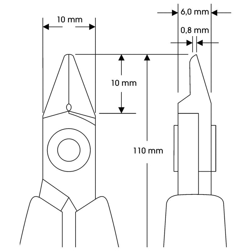 Lindström-Alicates Corte Diagonal 8142 110 mm