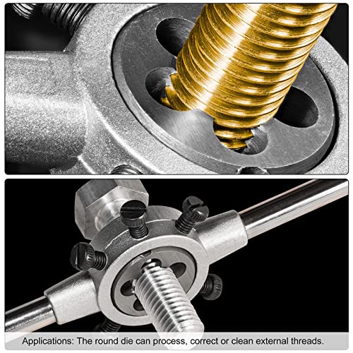 uxcell 1/2-12 BSW Machine Tap and Die Set,Right Hand Thread Tap (2Pcs)