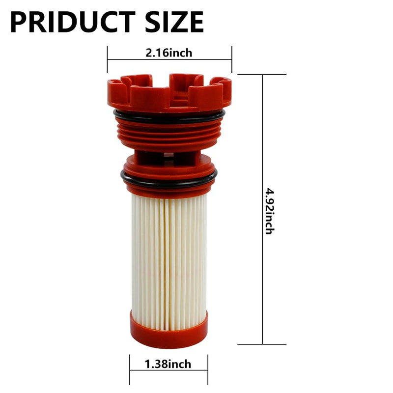 6pcs 8M0122423 Fuel Filter Element Compatible with Mercury Mariner Outboard 75-300 HP MerCruiser Sterndrive 4.5L 6.2L Engines Replace 35-8M0060041 35-884380T