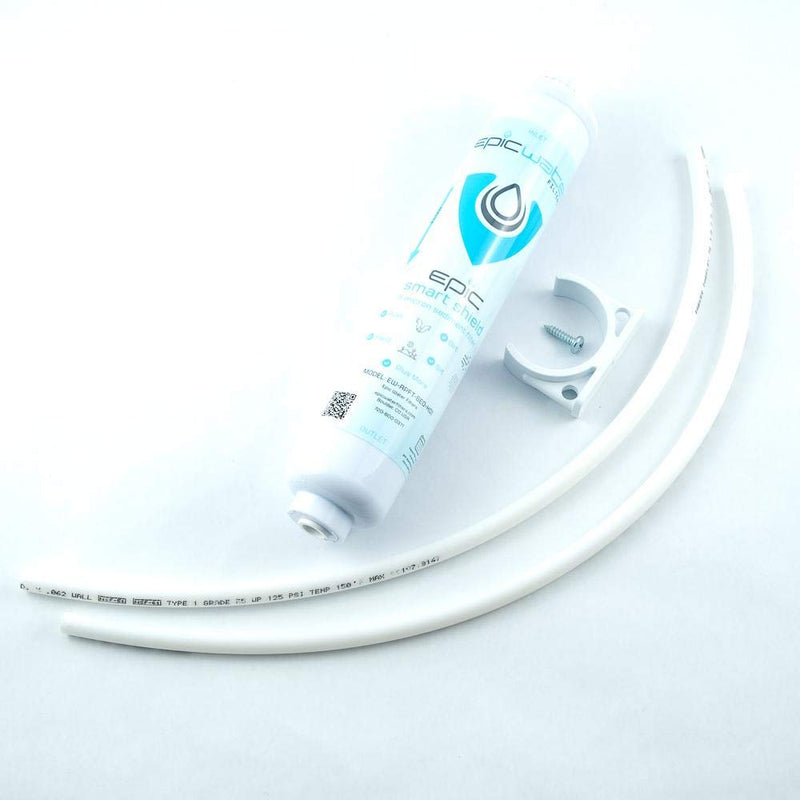 Epic Smart Shield | Sediment Filter Kit | In-Line | 5 Micron | 3/8 Pushfit | Dirt, Rust, Sand, Silt, Debris, Clay, Organic Matter, Fine Particulate