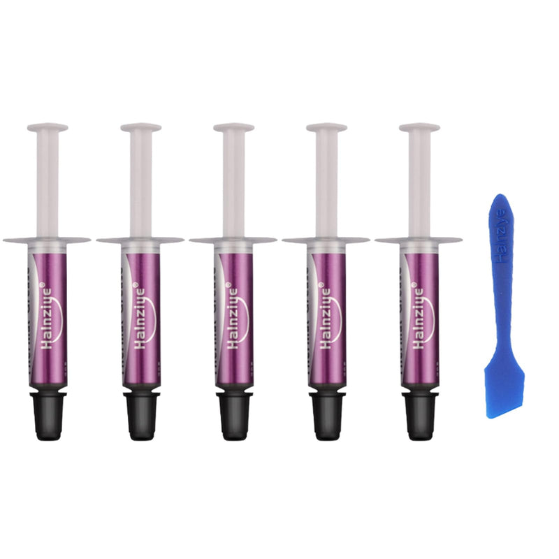 5PCS Thermal Paste Kit HY810 5G/Pcs,Compatible All Processors CPU,GPU -PC,PS4,Collocation Heatsink Thermoelectric Cooler Compatible with Gaming Consoles/Devices