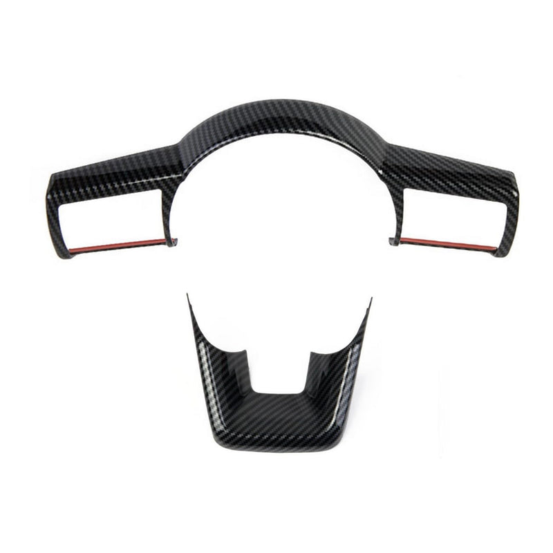 Carbon Fiber Steering Wheel Cover Molding Trims for Nissan Pathfinder 2022-2025 for 2021-2024 Rogue